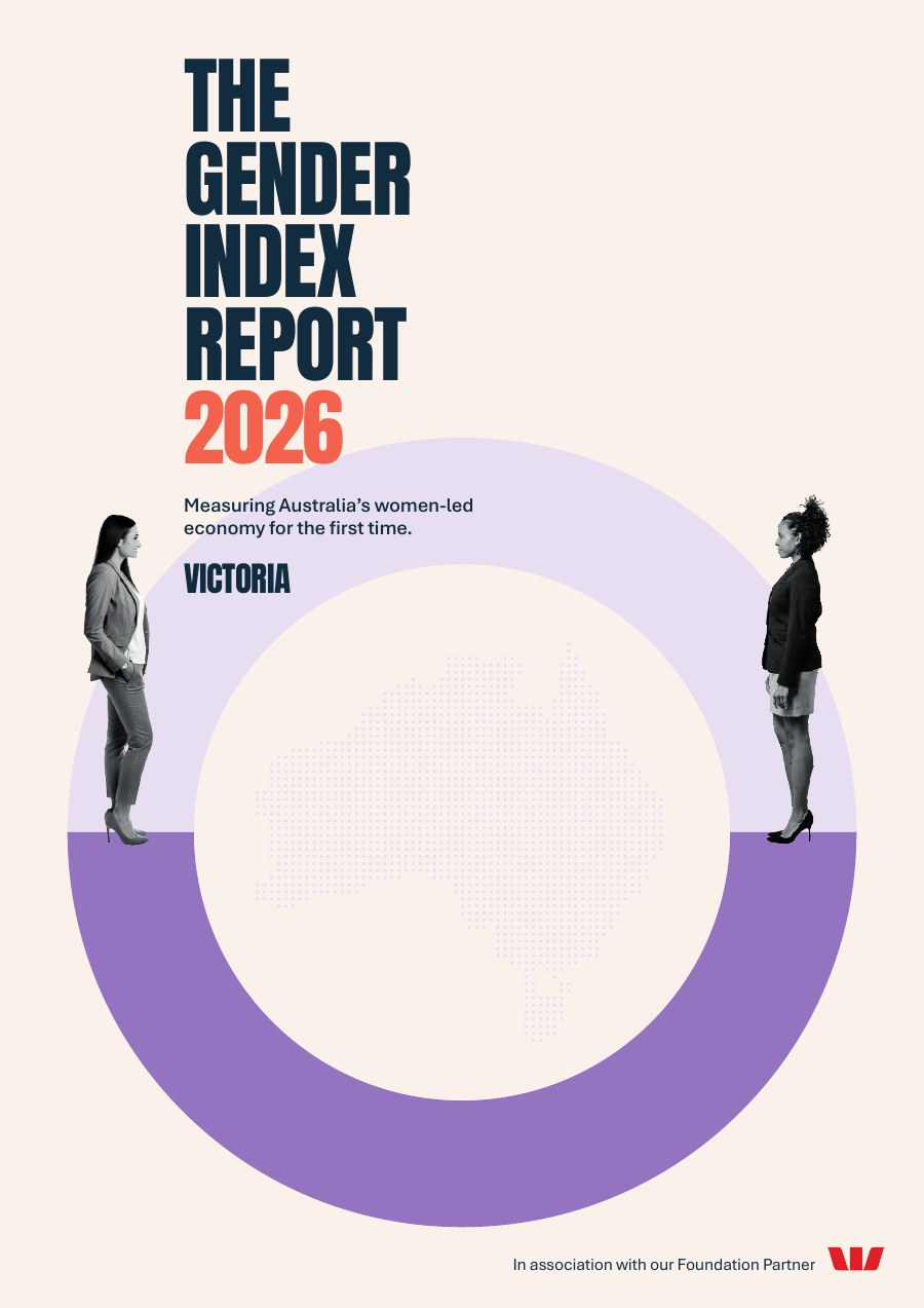 Cover of The Gender Index Australia 2026 Victoria report